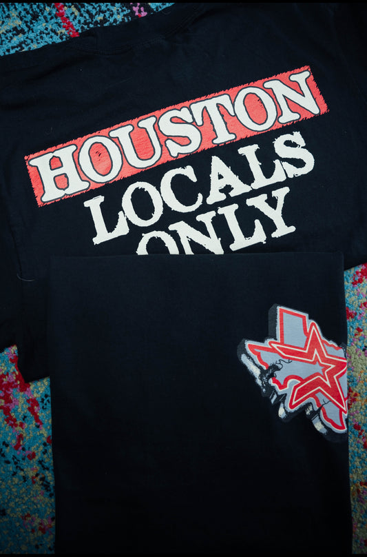HOUSTON LOCALS ONLY / BLK/RED V1