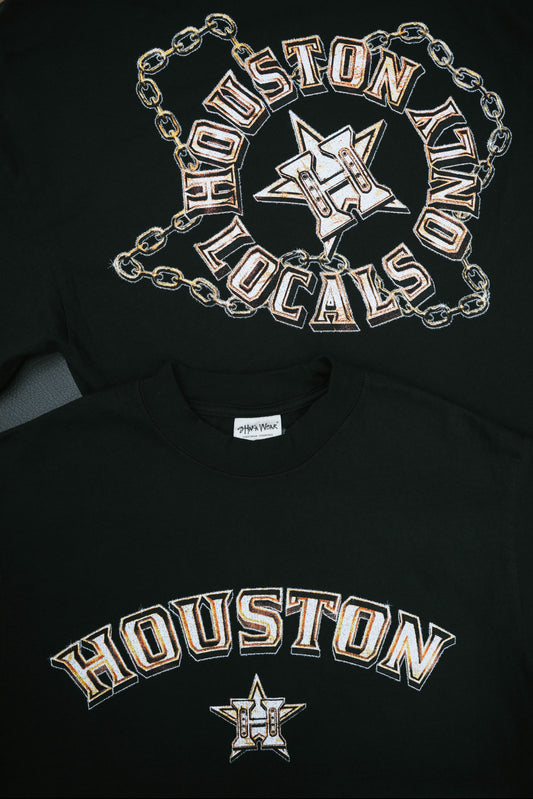 HOUSTON LOCALS ONLY / RUSTED GOLD (BLACK)