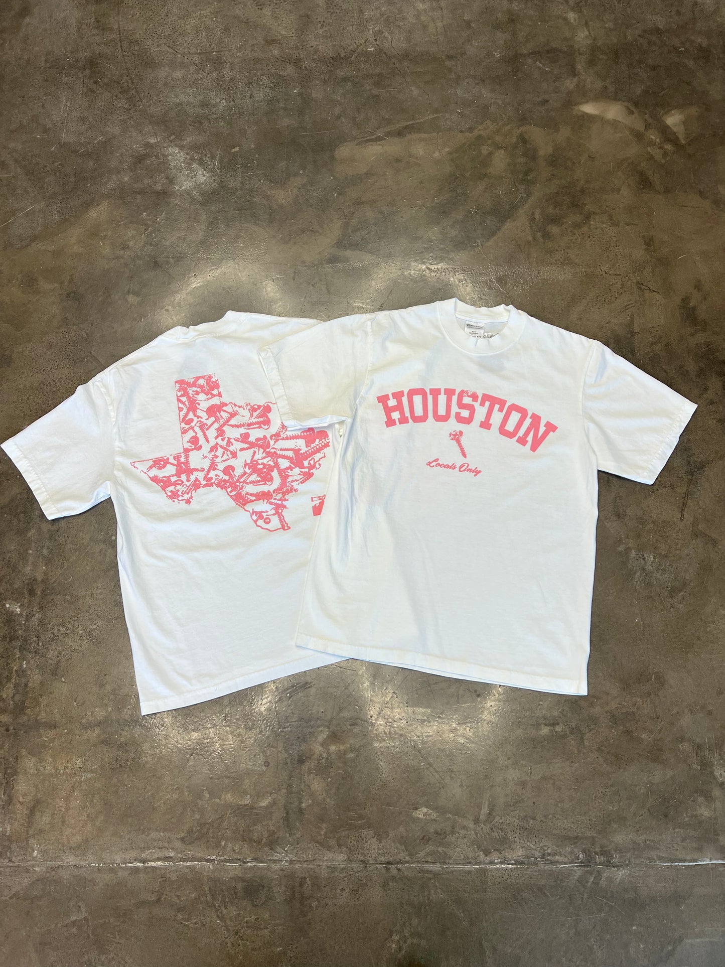 HLO - TX SCREW TEE (WHT/PINK)
